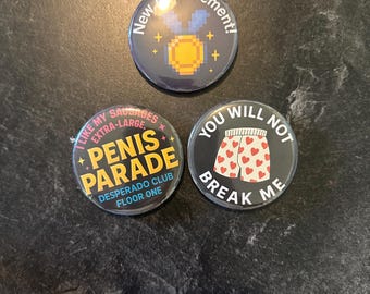 Dungeon Crawler Carl Button Pin Set - 2.25" - 3-Pack mix and match