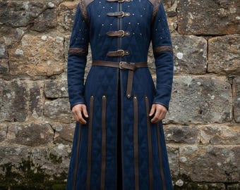 Disfraz de Ren Faire Gambeson - Armadura medieval acolchada