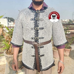 Aluminium Chainmail Shirt 16 Gauge Flat Ring, Dome Riveted