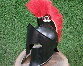 Battle Edition Spartan Helmet 300 Movie Replica Rollenspel Draagbare Stalen Helm