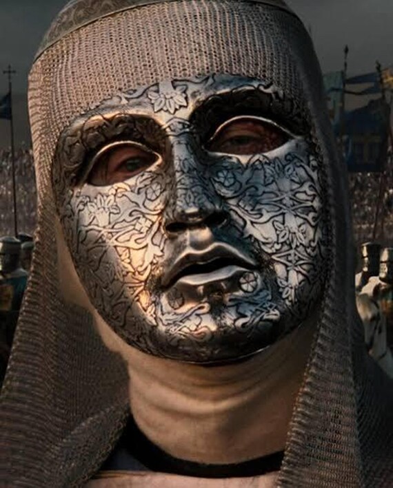 6mm  Mild Steel Chainmail Coif, Flat Ring Riveted Medieval Hood