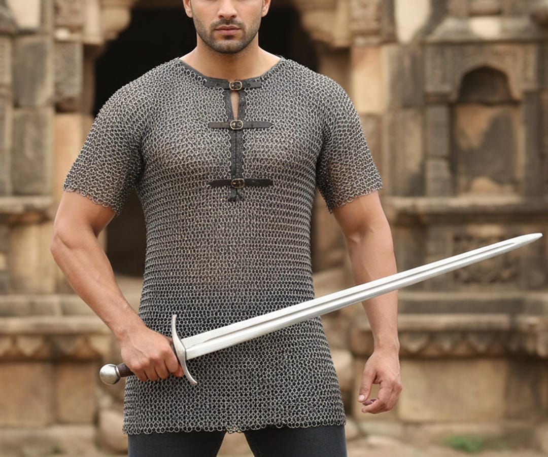 Armor Riveting Wedge Rivet Chainmail Haubergeon – 9mm Flat Ring Riveted Medieval Armor ...