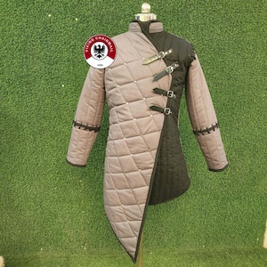 Medieval Padded Gambeson Cotton Fabric Renfaire Viking Costume
