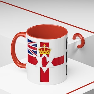 Northern Ireland gift novelty mug Union Jack Northern Ireland flag coffee cup