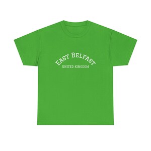 East Belfast United Kingdom - Heavy Cotton Tee - Comfortable Everyday Wear