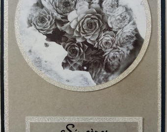 Carte Sincères condoléances