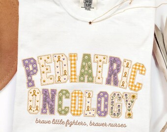 Pediatric Oncology Shirt, Cancer Nurse Shirt, Peds Oncology Nurse, Pediatric Oncology Nurse Tee, Peds Oncology Gift, Childhood Cancer Nurse