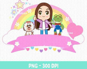 Lara Campos Birthday PNG, Archivo digital Lara Campos, camisas, stickers