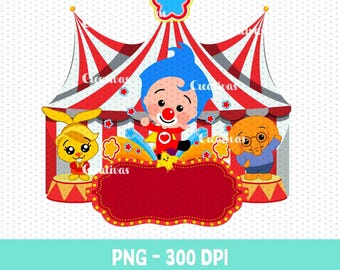Plim Plim Circus, Plim Plim digital file, shirts, stickers, PNG Plim Plim Birthday