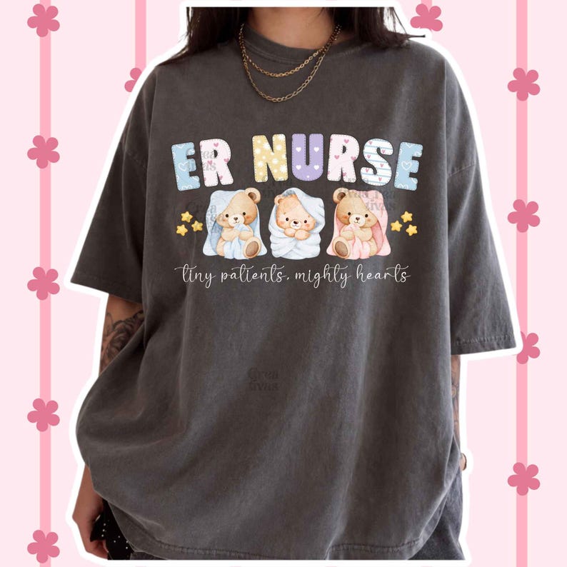 ER Nurse Png, Pediatric Nurse Design, ER Pediatric Nurse Png, NICU Nurse Sublimation, Nurse Life Png Download, Pediatric Nurse Shirt Design image 4