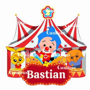 Plim Plim Circo, Archivo digital Plim Plim, camisas, stickers, PNG Plim Plim Birthday imagen 2