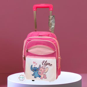 cartable personnalisé stitch et Angel