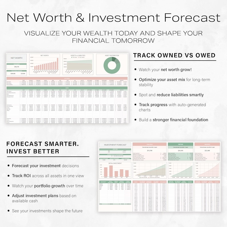 Budget Planner Budget Spreadsheet Monthly Financial Planner Template ...