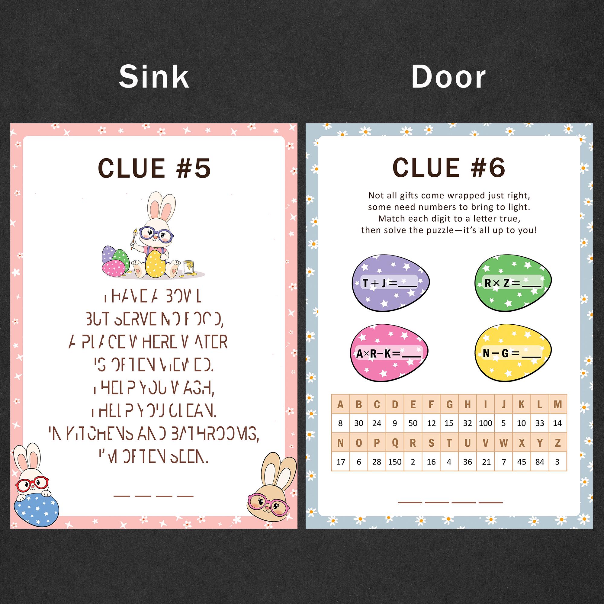 Easter Scavenger Hunt for Older Kids Easter Egg Hunt Clues Teens Indoor ...