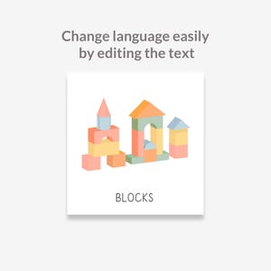 Etiquetas para contenedores de juguetes, etiquetas para sala de juegos, Trofast, organización de cajas de juguetes, imágenes para niños, guarderías, pegatinas visuales, aulas, preescolar, educación en casa, editables. imagen 7