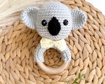 Personalized Crochet Baby Rattle, Handmade Gift for Baby, Gift for ...