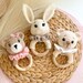 Personalized Crochet Baby Rattle, Handmade Gift for Baby, Gift for ...
