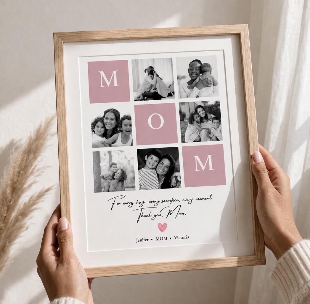 Custom Mum Photo Print, Personalized Mom Gift, Mothers Day Gift for Mum ...