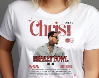 Chris Brown Breezy Bowl XX Tour 2025 PNG , Digital Download T-Shirt Design for Cricut, Sublimation, DIY Bootleg Shirt, Fan Gift, Digital