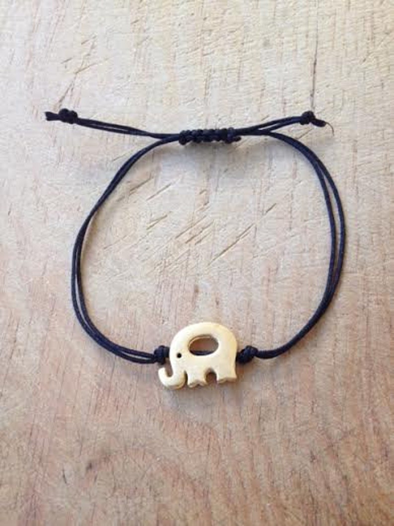 Red String Tiny Elephant Bracelet Good Luck Armlet Elephant Etsy