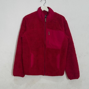 vintage y2k unilo deep pile fleece jacket