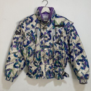 Vintage 90s Descente allover print retro ski jacket