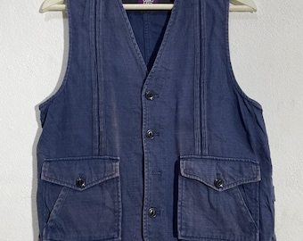 Vintage Gung ho Plissee-Arbeitsweste