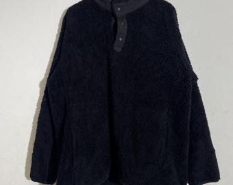 Vintage Japanese Brand Uniqlo Zipper Fleece Sweater Xlarge Uniqlo