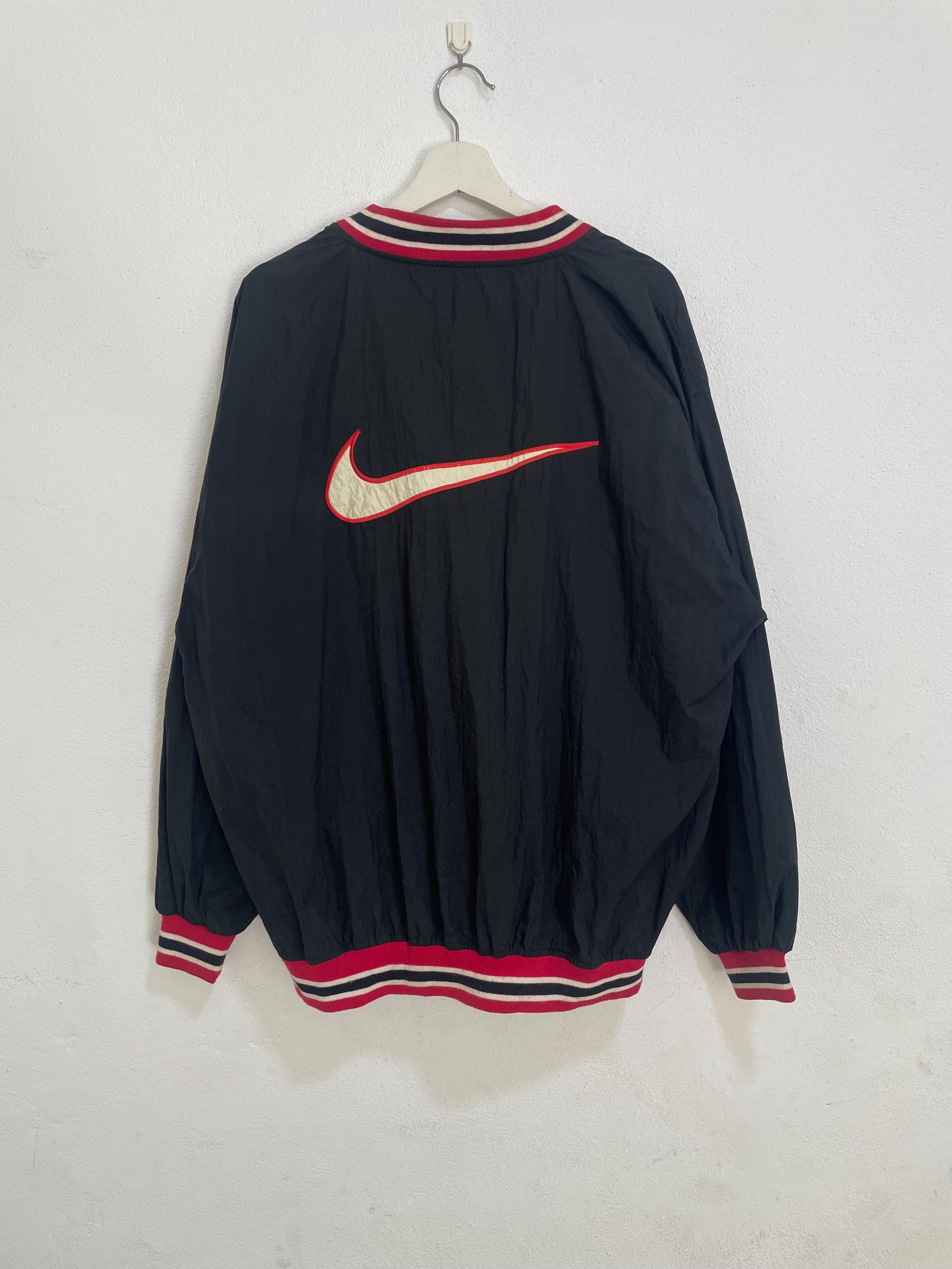 Vintage 90s Nike Embroidered Logo Nylon Pullover - Etsy