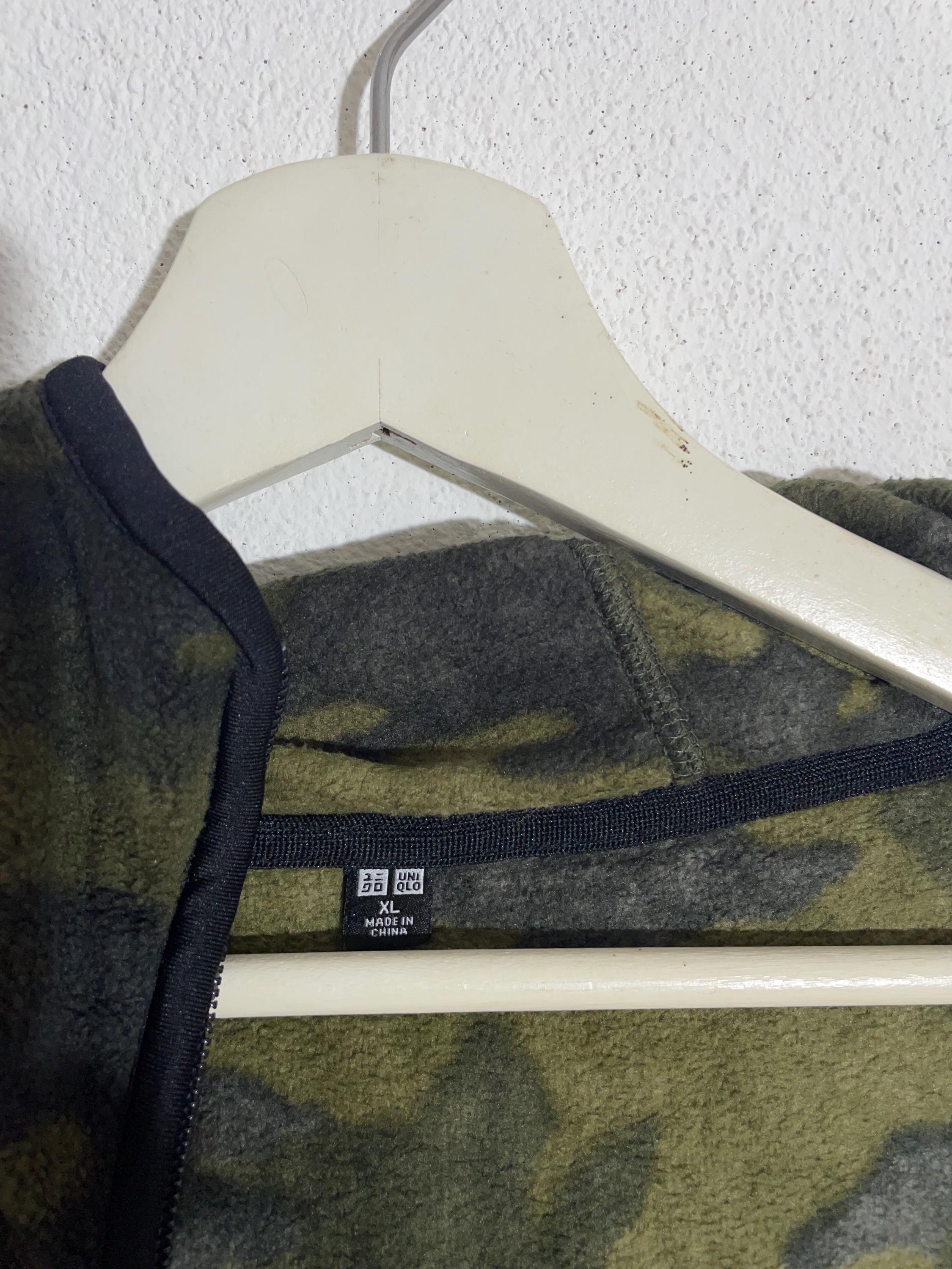 Vintage Y2k Uniqlo Camouflage Hoodie Fleece Jacket - Etsy
