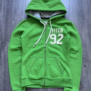 Y2K Abercrombie & Fitch Pelz Kapuzenpullover