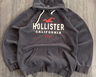 Y2K Vintage Hollister Washed Kapuzenpullover