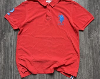 【90s】Polo by Ralph Lauren big polo shirt Vintage 1990s Polo RALPH LAUREN Tshirt Medium Ralph Lauren