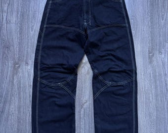 Y2K Vintage Diesel Baggy Black Work Denim Pants