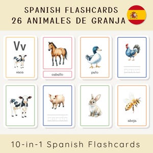 Spanish Cards for Kids, Montessori Flashcards, Spanish Classroom, Spanish Teacher Material, Spanish Language Learning, Spanish Homeschool