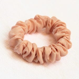 Madder Dyed Silk Scrunchie: Soft Pink Botanical Hair Tie