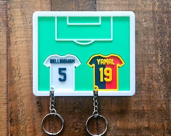 Personalized Football Shirt Keychain Holder: Home Decor Gift