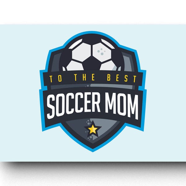 Printable Soccer Mom Mother's Day Card - DIY Sweet Sports Printables - Gift For Mom - DIGITAL FILES