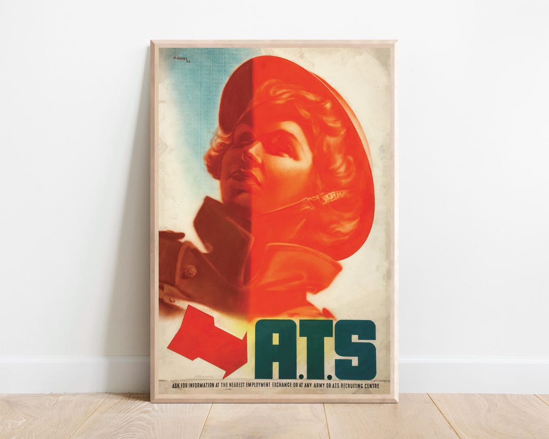 WWII ATS Recruitment Poster 1941 | Abram Games | British Women Army ...