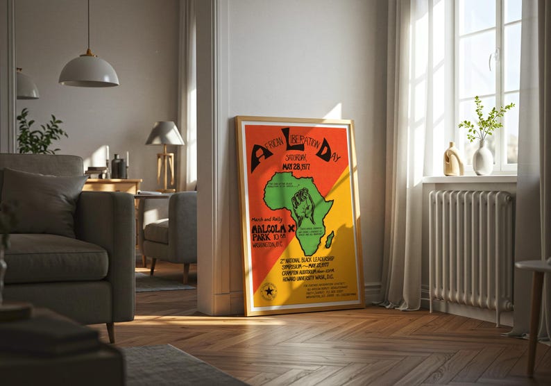 Día de la Liberación Africana – Washington, D.C. / Cartel político, 1977 / Partido Revolucionario del Pueblo Africano imagen 5