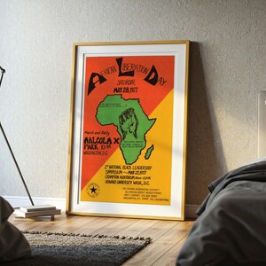 Día de la Liberación Africana – Washington, D.C. / Cartel político, 1977 / Partido Revolucionario del Pueblo Africano imagen 8