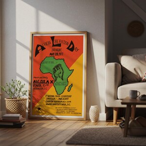 Día de la Liberación Africana – Washington, D.C. / Cartel político, 1977 / Partido Revolucionario del Pueblo Africano imagen 4