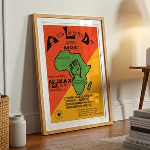 Día de la Liberación Africana – Washington, D.C. / Cartel político, 1977 / Partido Revolucionario del Pueblo Africano imagen 7
