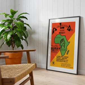 Día de la Liberación Africana – Washington, D.C. / Cartel político, 1977 / Partido Revolucionario del Pueblo Africano imagen 9