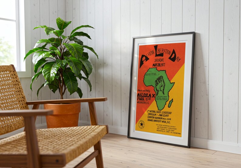 Día de la Liberación Africana – Washington, D.C. / Cartel político, 1977 / Partido Revolucionario del Pueblo Africano imagen 9