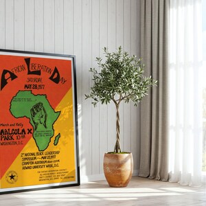 Día de la Liberación Africana – Washington, D.C. / Cartel político, 1977 / Partido Revolucionario del Pueblo Africano imagen 3