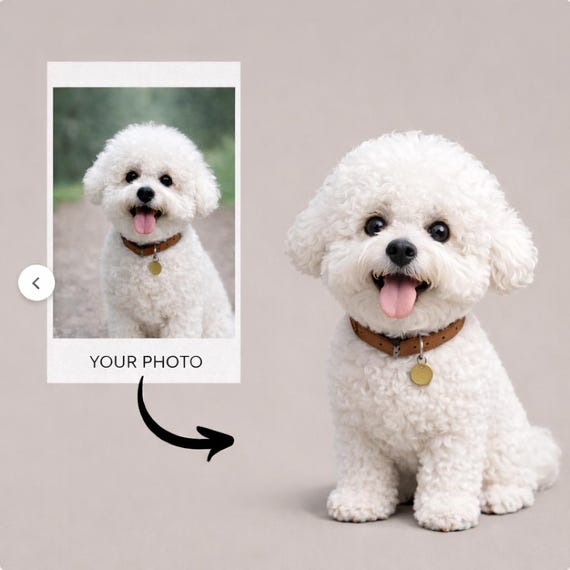 Custom Pet Figurine from Photo – Personalized Dog Figurine – Handmade Memorial Gift