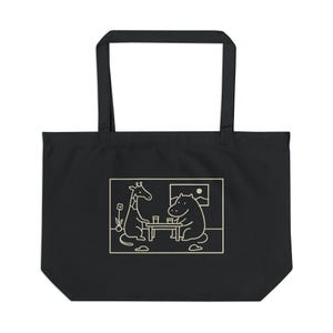 Charming Large Eco Tote with Adorable Animal Friends Design, Eco-Friendly Shopping Bag, Beach Tote, Gift for Animal Lovers, [...]