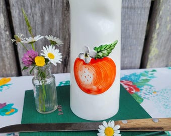 Vintage Holt Howard Japan Orange Citrus Fruit MCM Pottery Juice Carafe Kitchen Decor - HettyJoVintageWV