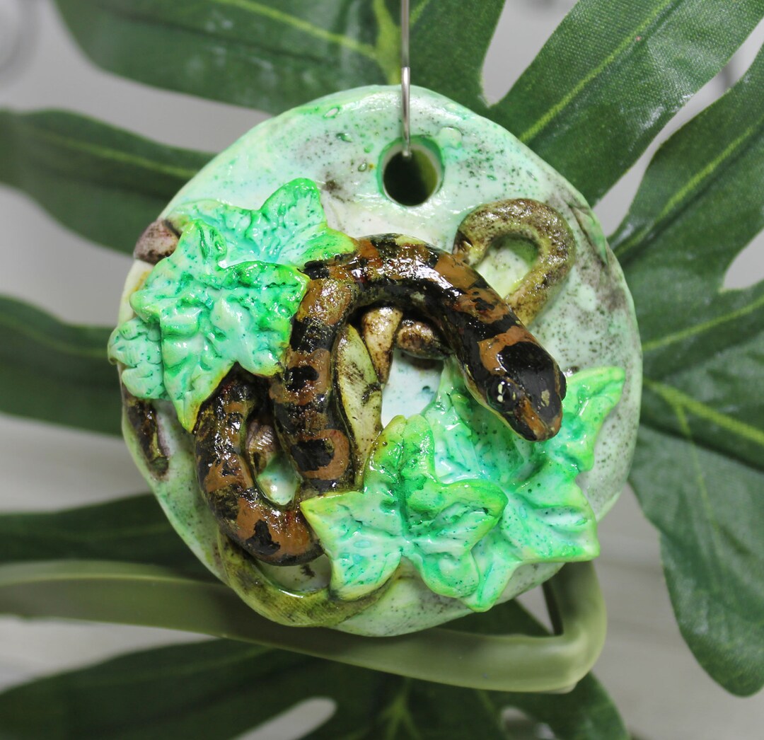 Ball Python Handmade Cement Ornament Personalized Gift Made to Etsy